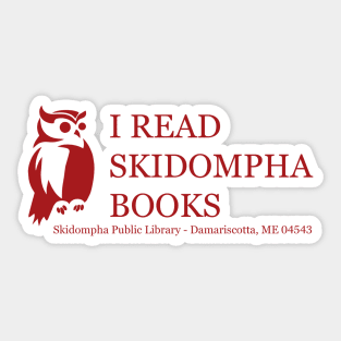 I Read Skidompha Books Sticker